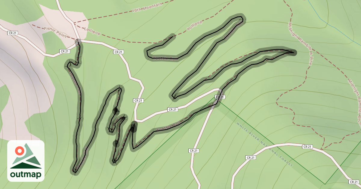 Map of Tootsie Roll