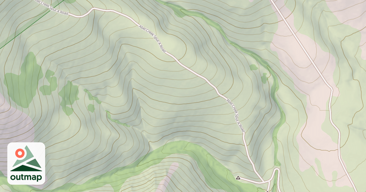 Map of ABEL CREEK SPUR A