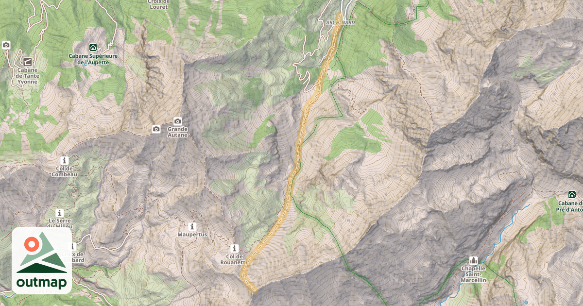 Map of La Coupa — Archinard