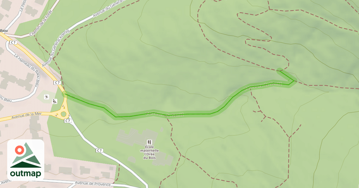 Map of Parcours de Santé