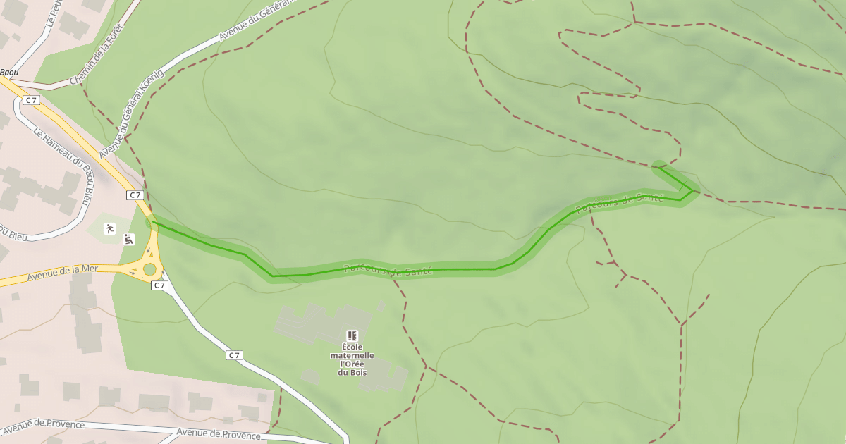 Map preview of Parcours de Santé