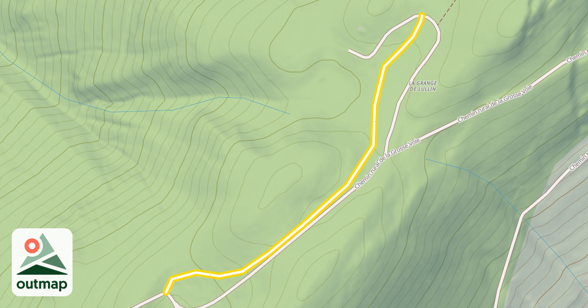 Map of La Grange de Lullin