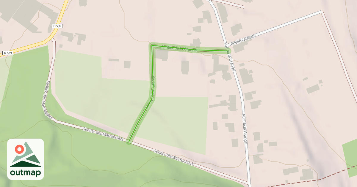 Map of Sentier de la Grange