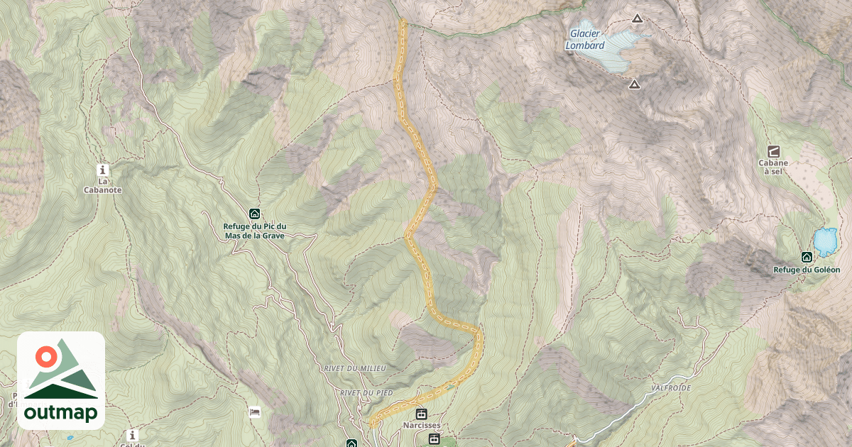 Map of Col de Martignare — Chazelet