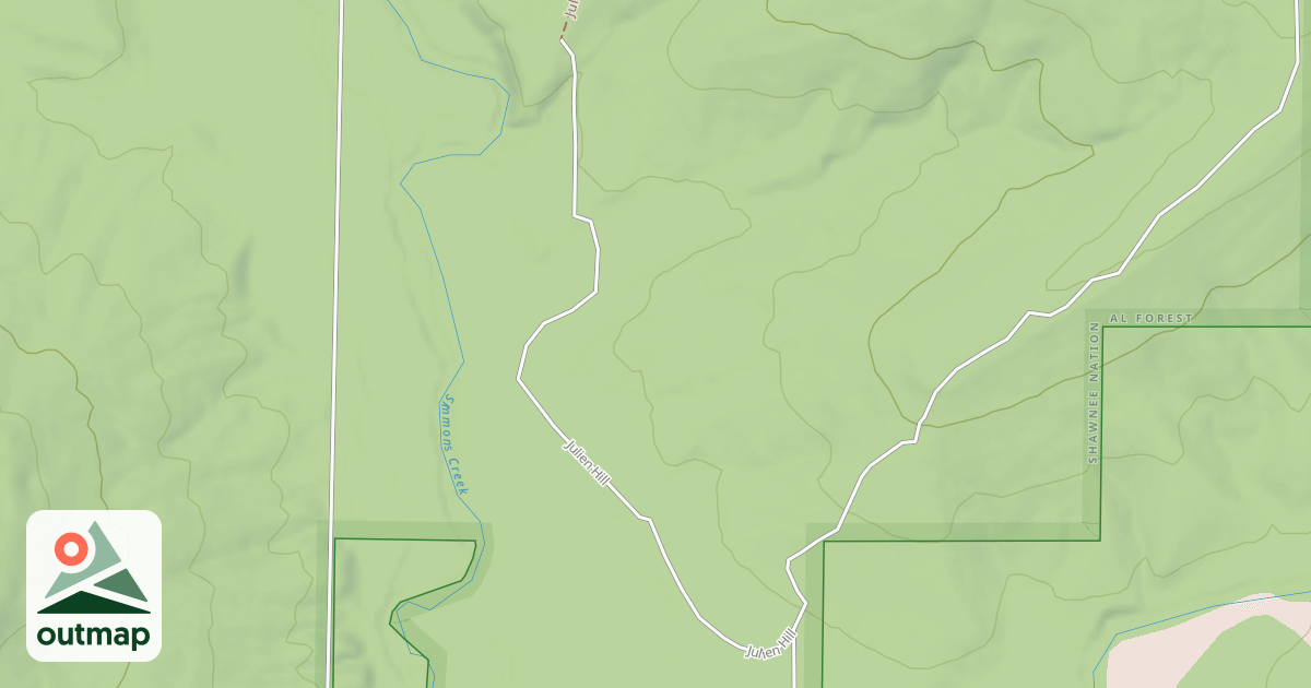 Map of JULIEN HILL SPUR II