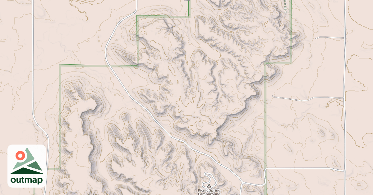 Map of FULLER PASS