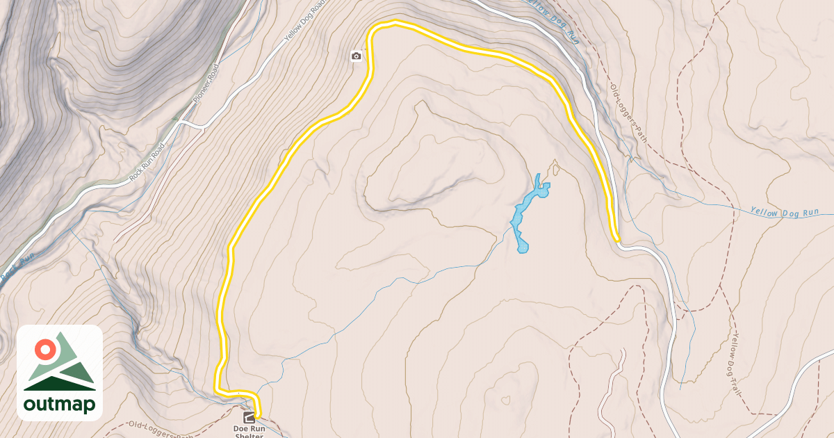 Map of Old Loggers Path
