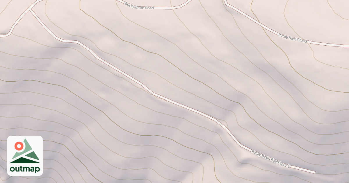 Map of ROCKY BASIN SPUR
