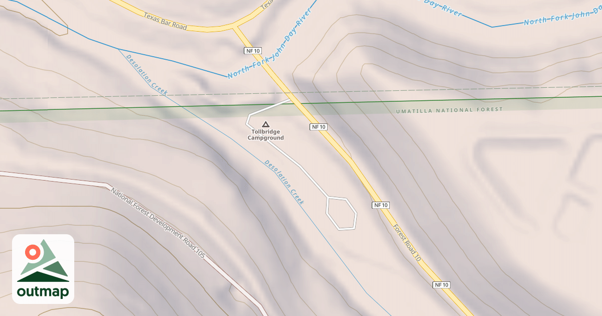 Map of TOLL BRIDGE