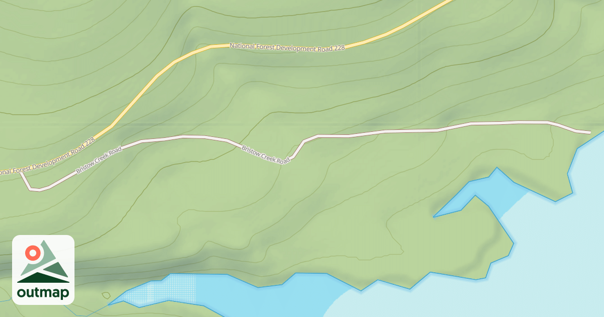 Map of BRISTOW CR. ACCESS
