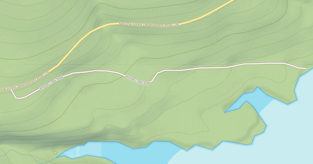 Map preview of BRISTOW CR. ACCESS