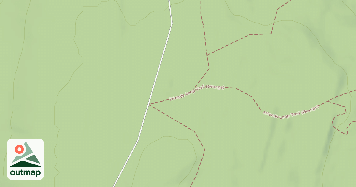 Map of Friends Loop Trail (Orange)