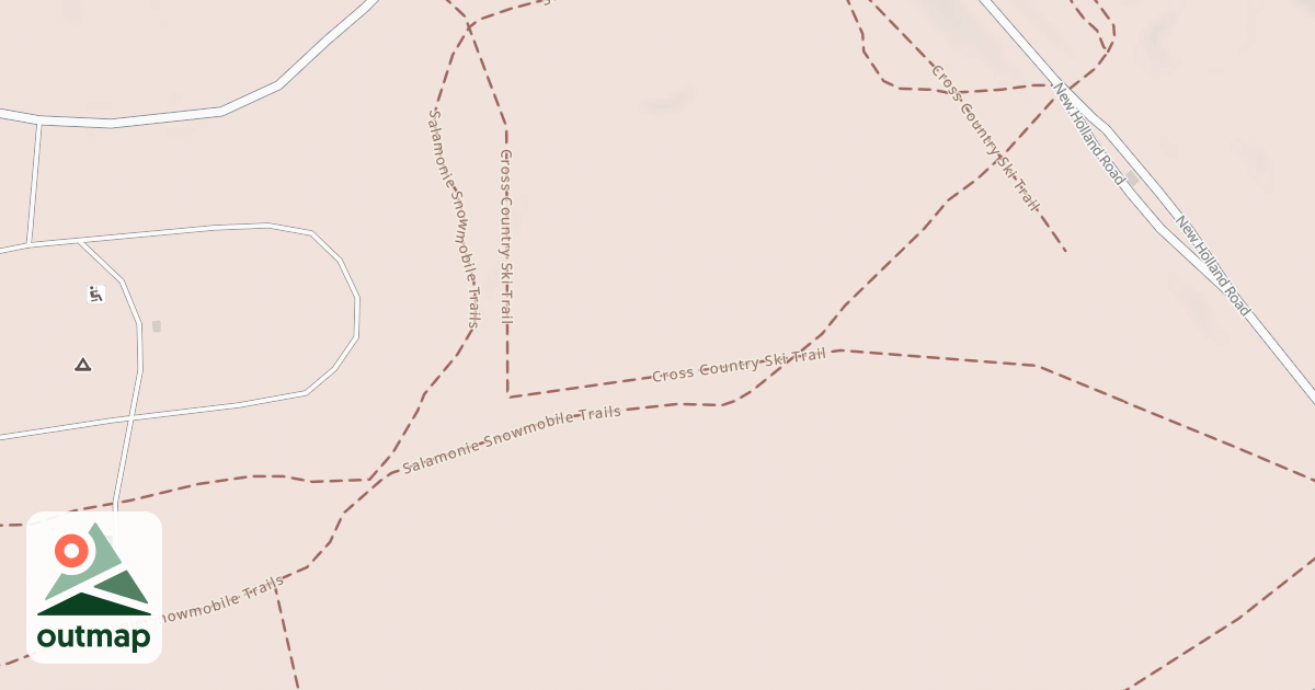 Map of Salamonie Snowmobile Trail