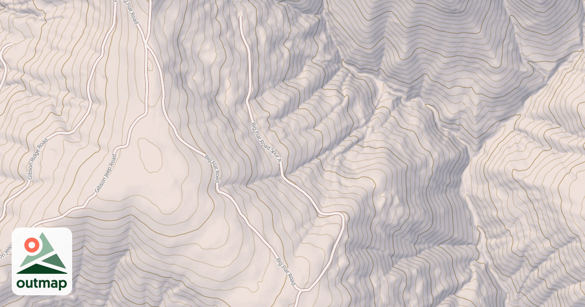 Map of BIG FLAT SPUR A
