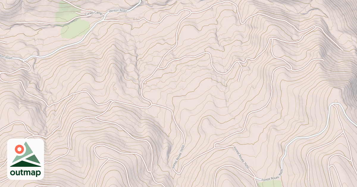 Map of USFS Motor Vehicle Use Map Roads {14E9D28F-93D7-4C5B-A712-447D00F8F7E3}