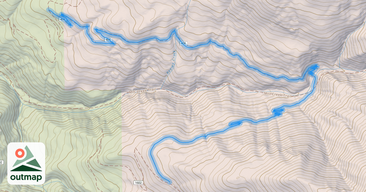 Map of Peregrine Trail