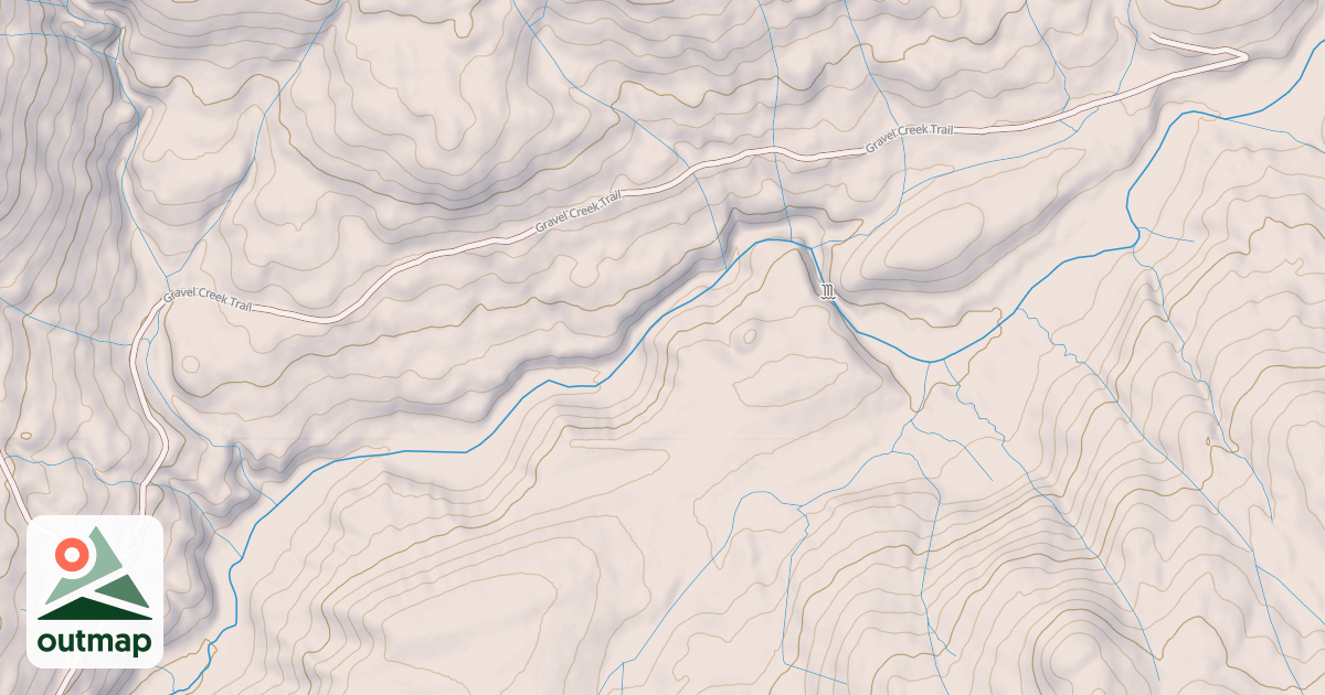 Map of GRAVEL CREEK