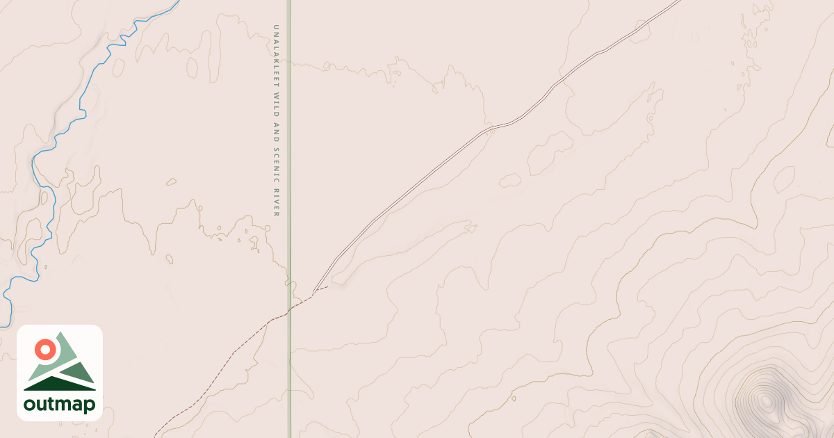 Map of Willow to Nome Winter Trail