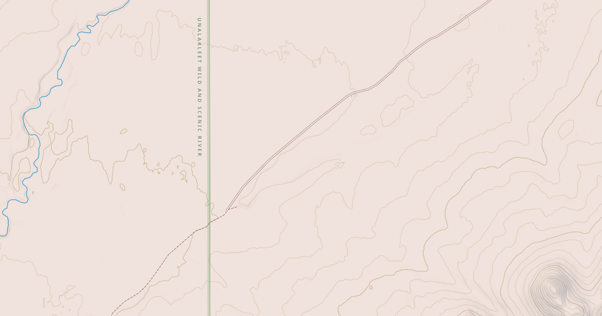 Map preview of Willow to Nome Winter Trail