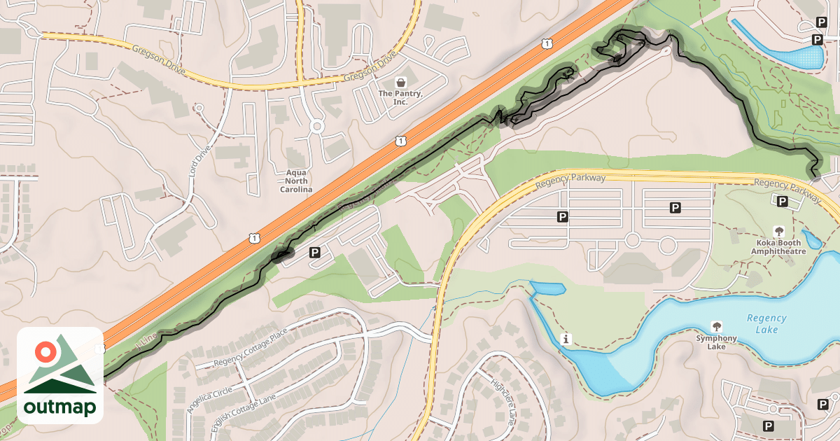 Map of Regency Trails