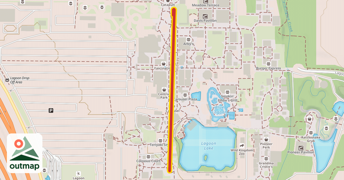 Map of Sky Ride