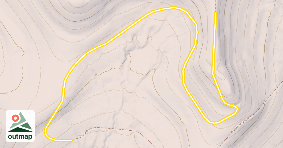 Map of Snowsnake Run