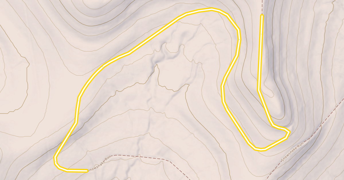 Map preview of Snowsnake Run