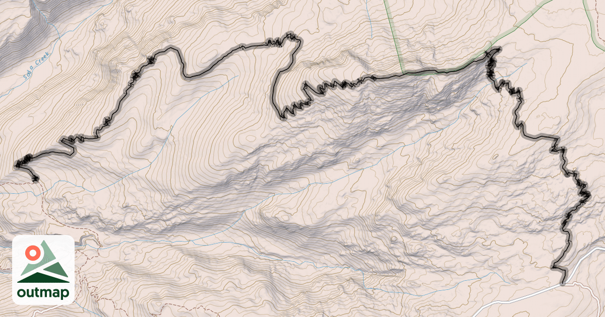 Map of Soda Mountain Trail
