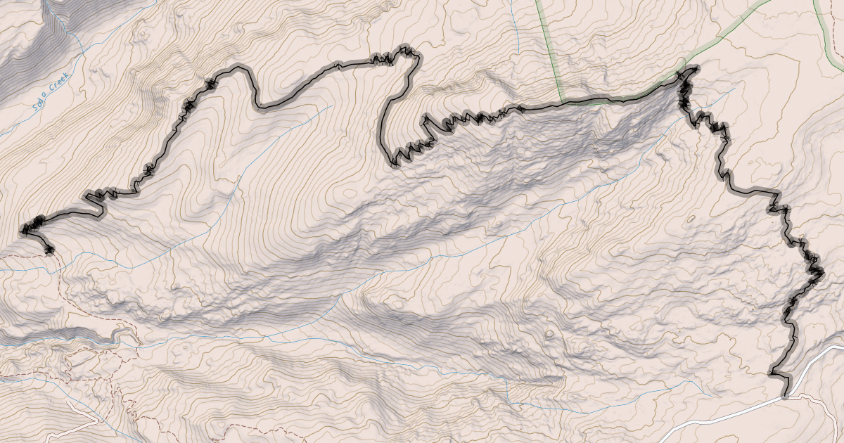 Map preview of Soda Mountain Trail