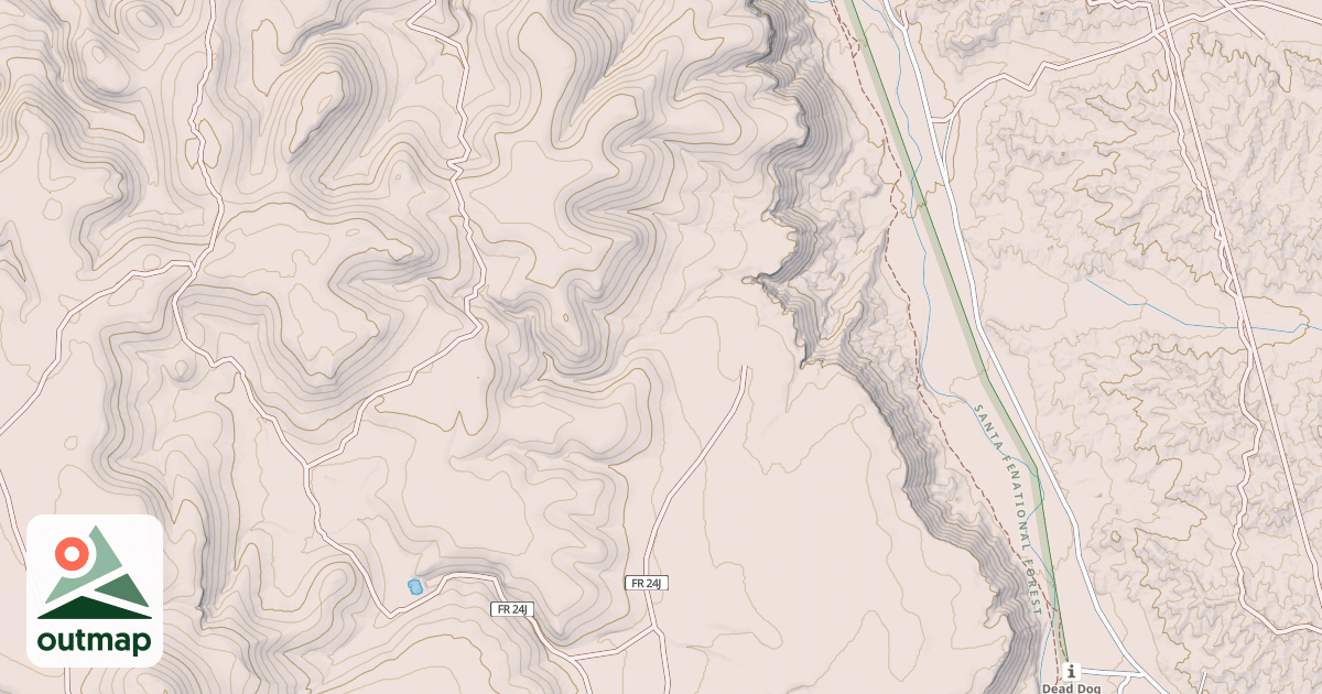 Map of USFS National Forest System Roads {56F8EFBD-C115-4B5E-9D83-4ABEA0EA4DBA}
