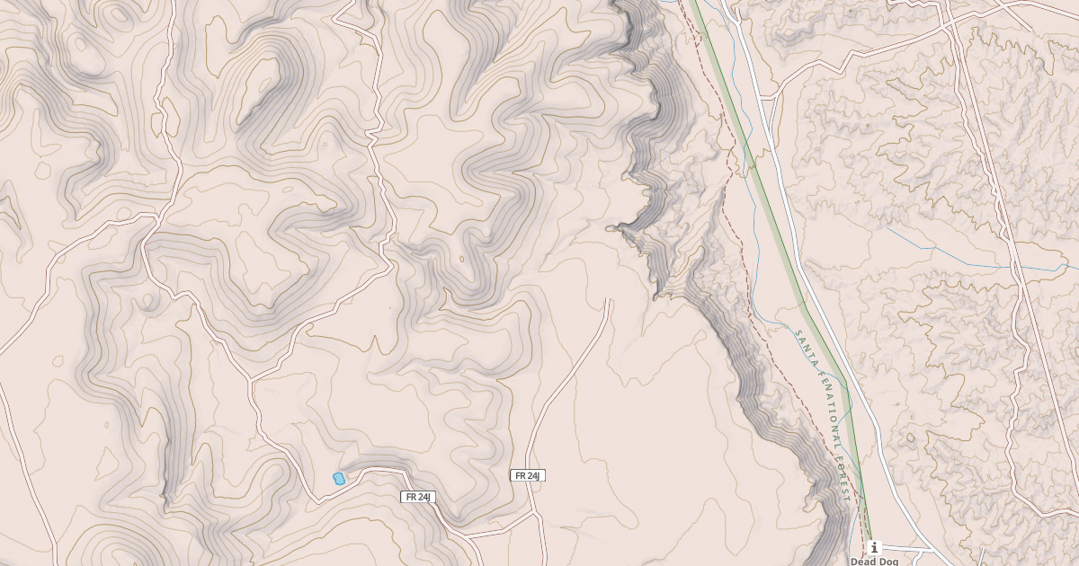 Map preview of USFS National Forest System Roads {56F8EFBD-C115-4B5E-9D83-4ABEA0EA4DBA}