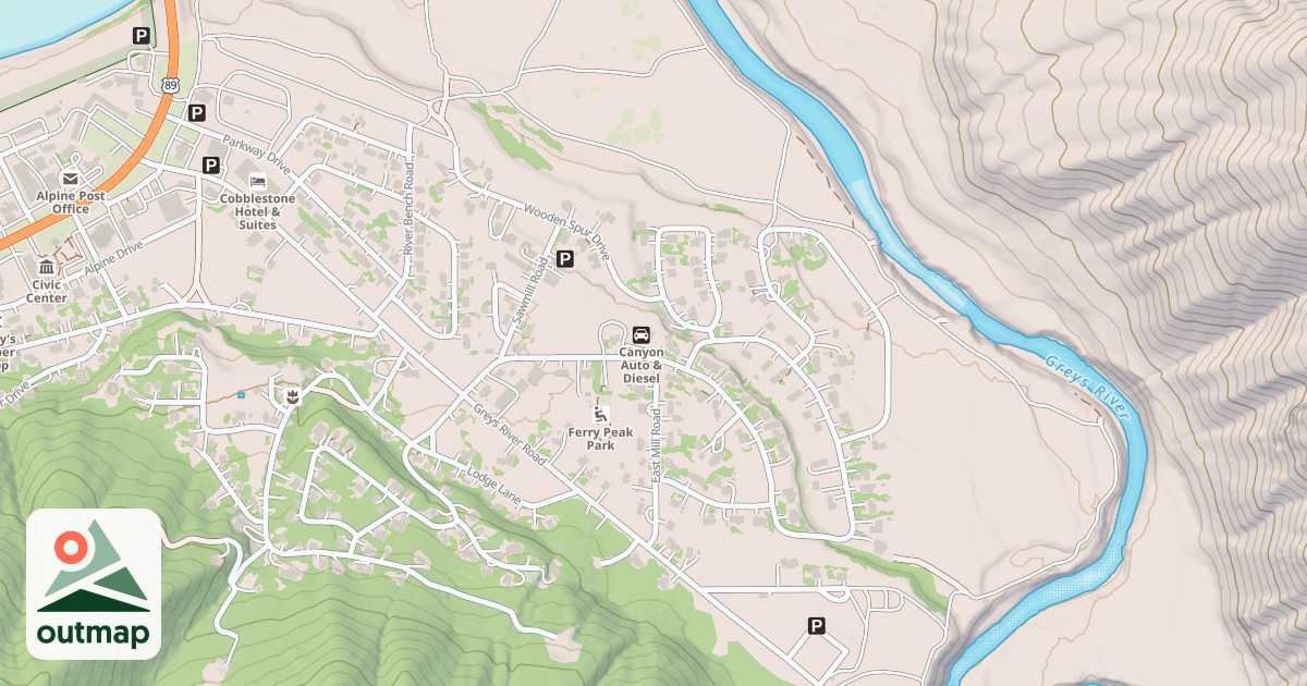 Map of ALPINE RIVER LOOP