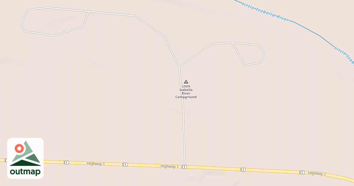 Map of LITTLE ISABELLA RIVER PICNIC