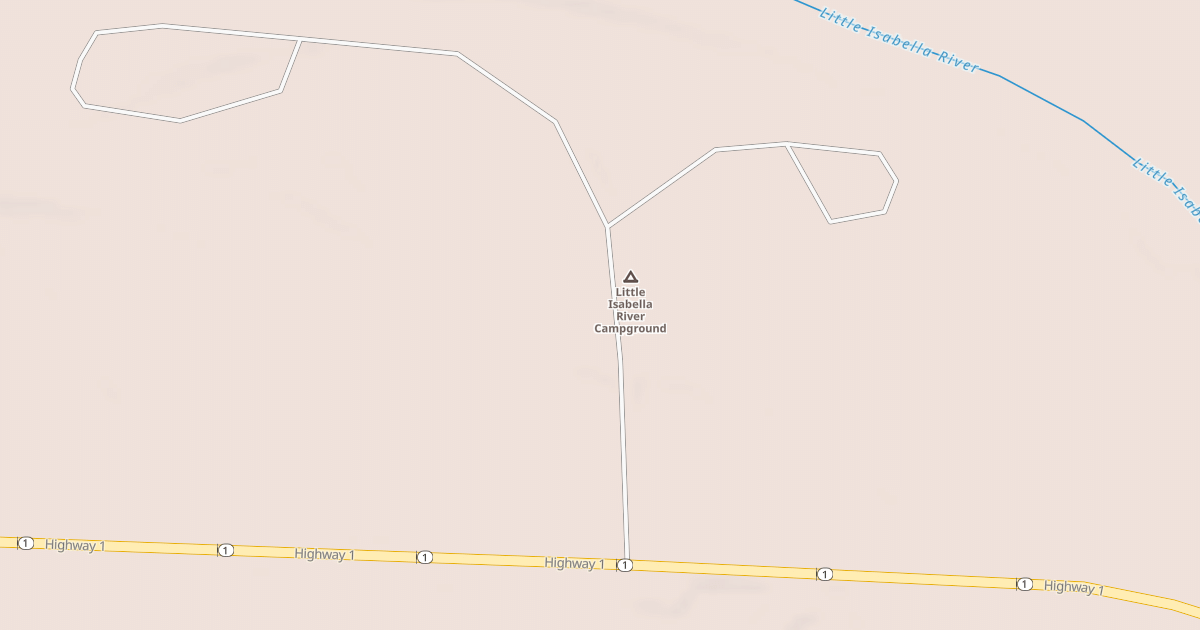 Map preview of LITTLE ISABELLA RIVER PICNIC