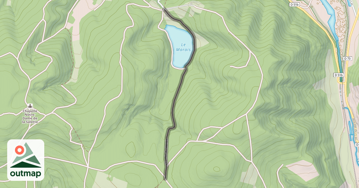 Map of Chemin du Marais