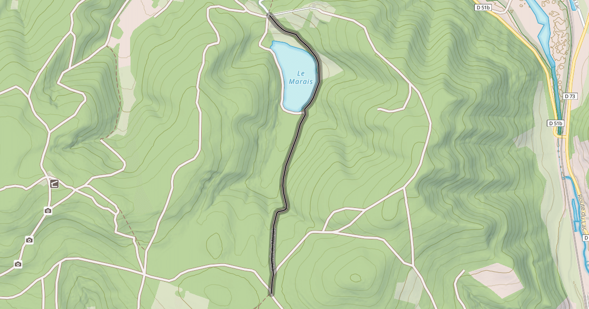 Map preview of Chemin du Marais
