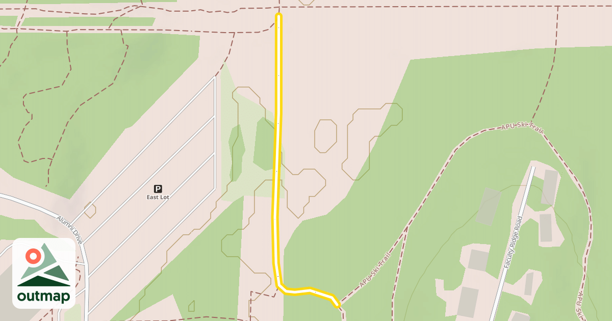 Map of APU Ski Trail