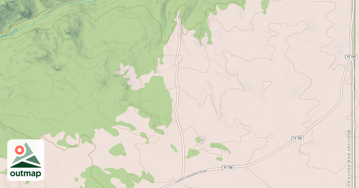 Map of GOLDEN MEADOW SPUR B