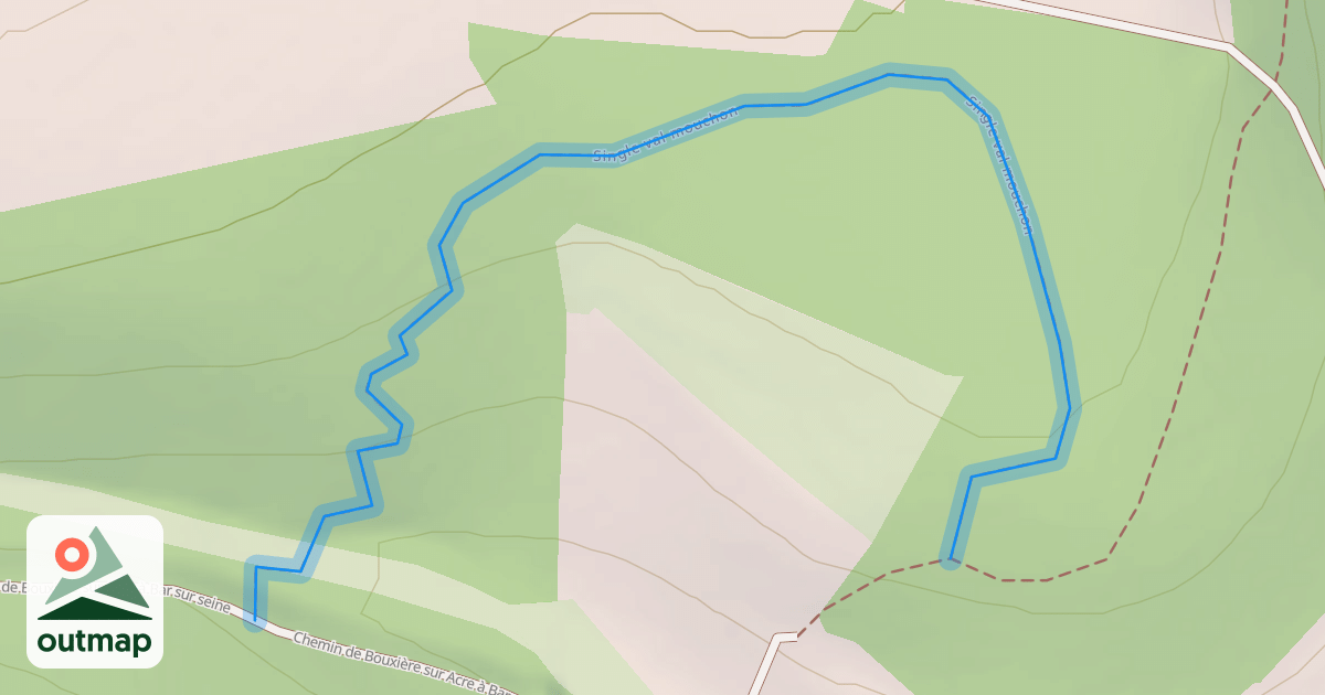 Map of Single val mouchon