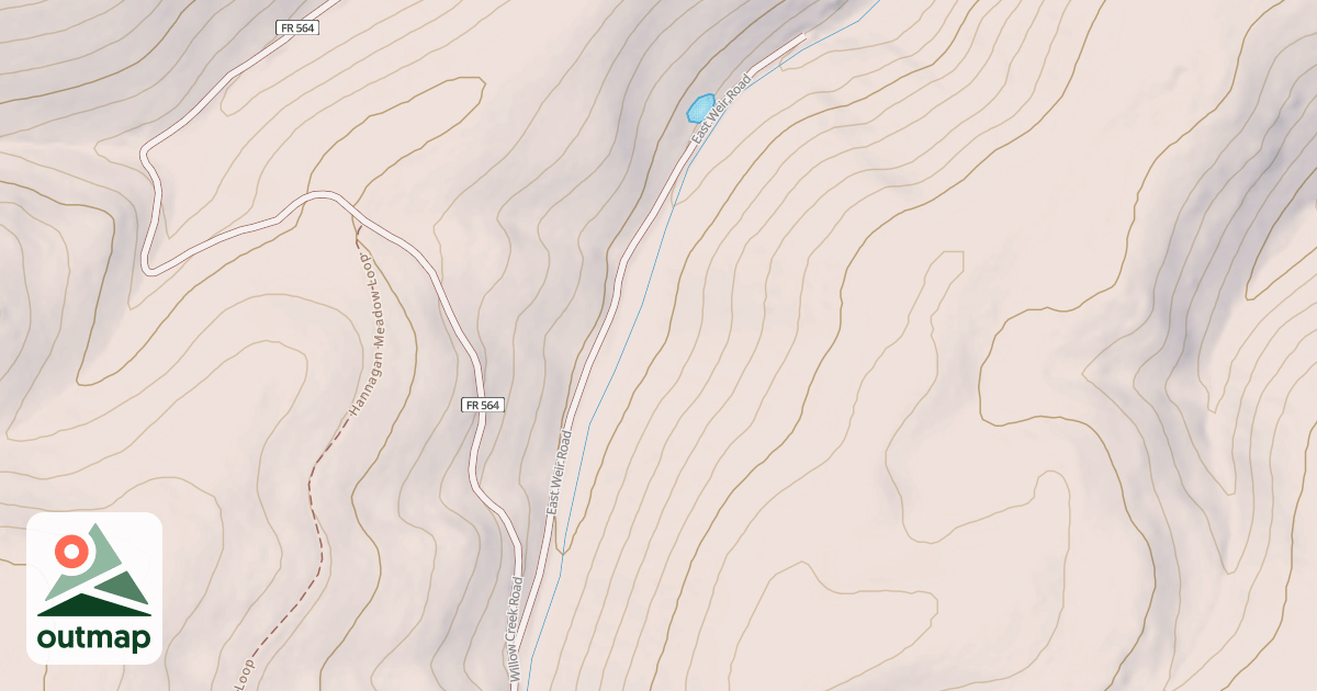 Map of EAST WEIR