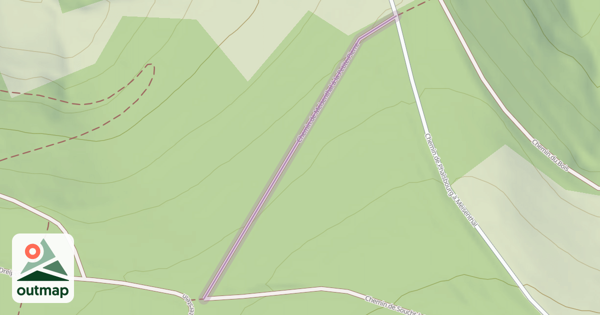 Map of Chemin de Meisenthal à la Petite-Pierre