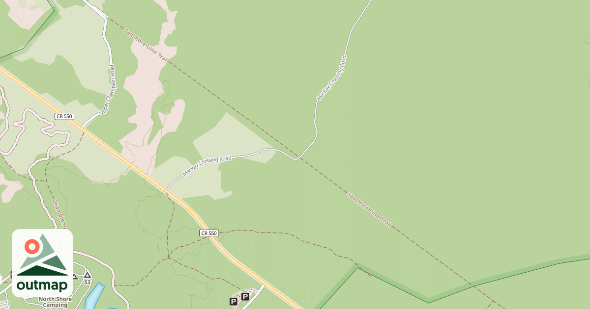 Map of Seashore Line Trail