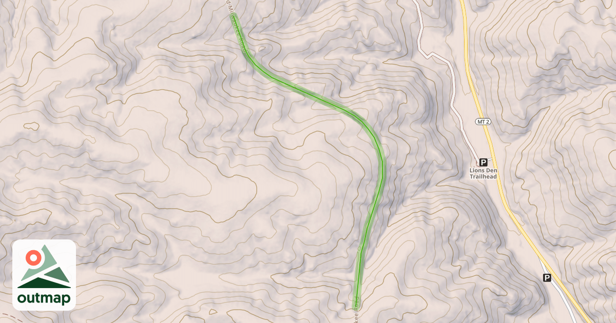 Map of Old Milwaukee Road