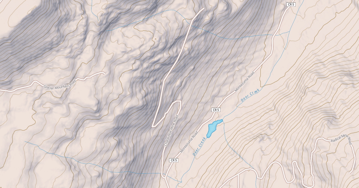 Map preview of CHATAUQUA MINE ROAD