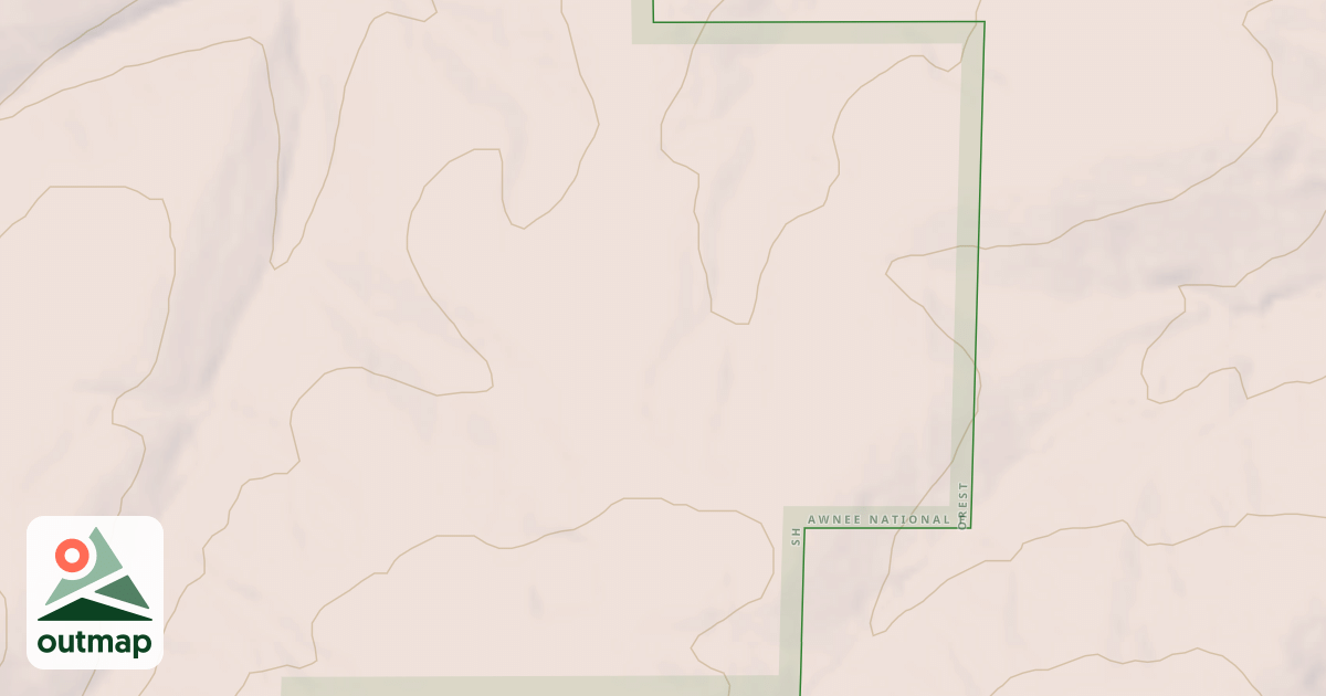 Map of ANTHONY CREEK RIDGE