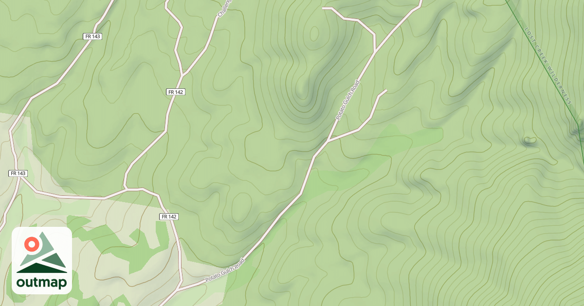 Map of POTATO GULCH