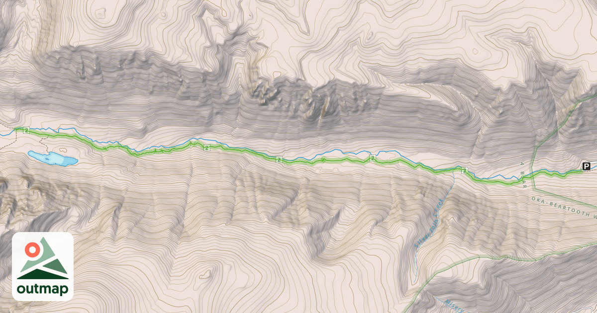 Map of Lake Fork Trail