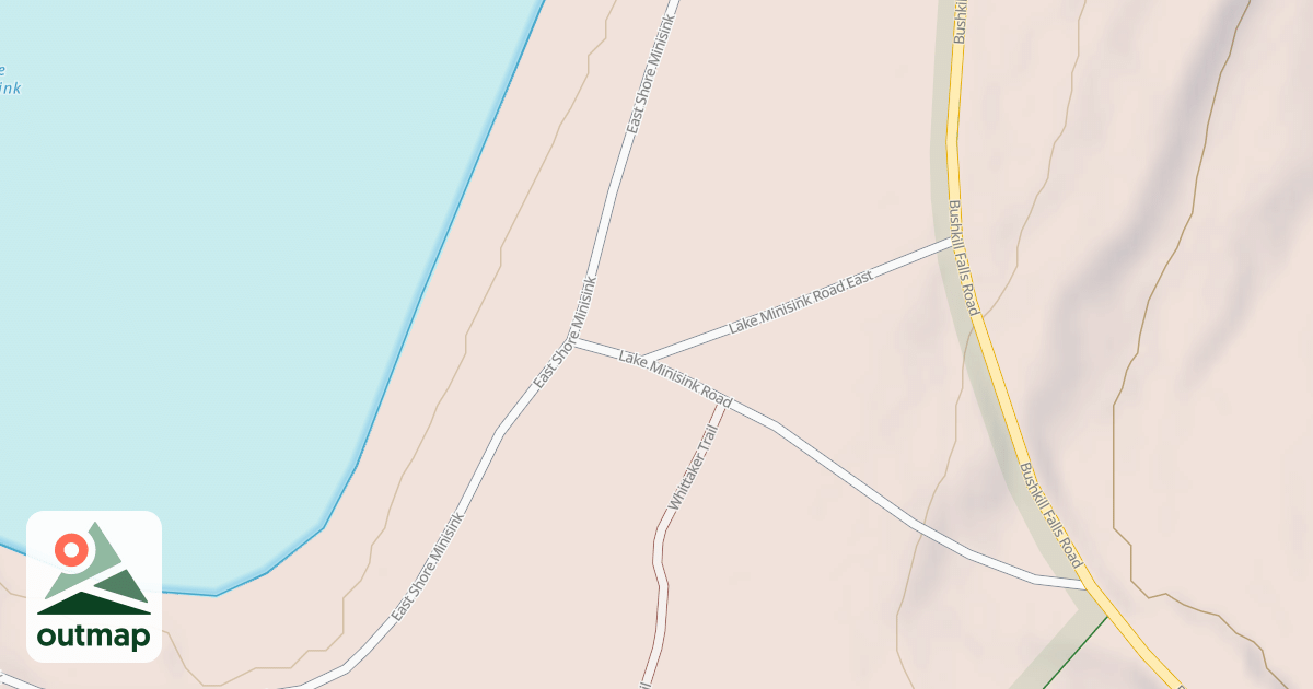 Map of Edgemere-Pecks Pond - Snowmobile Trails