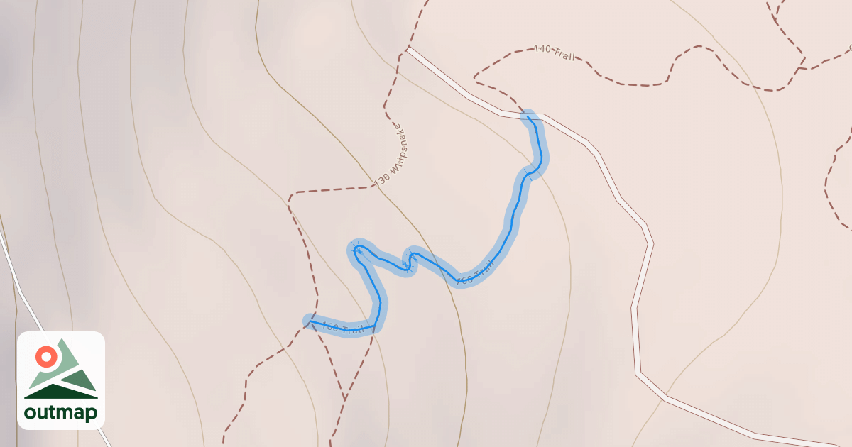 Map of 160 Trail