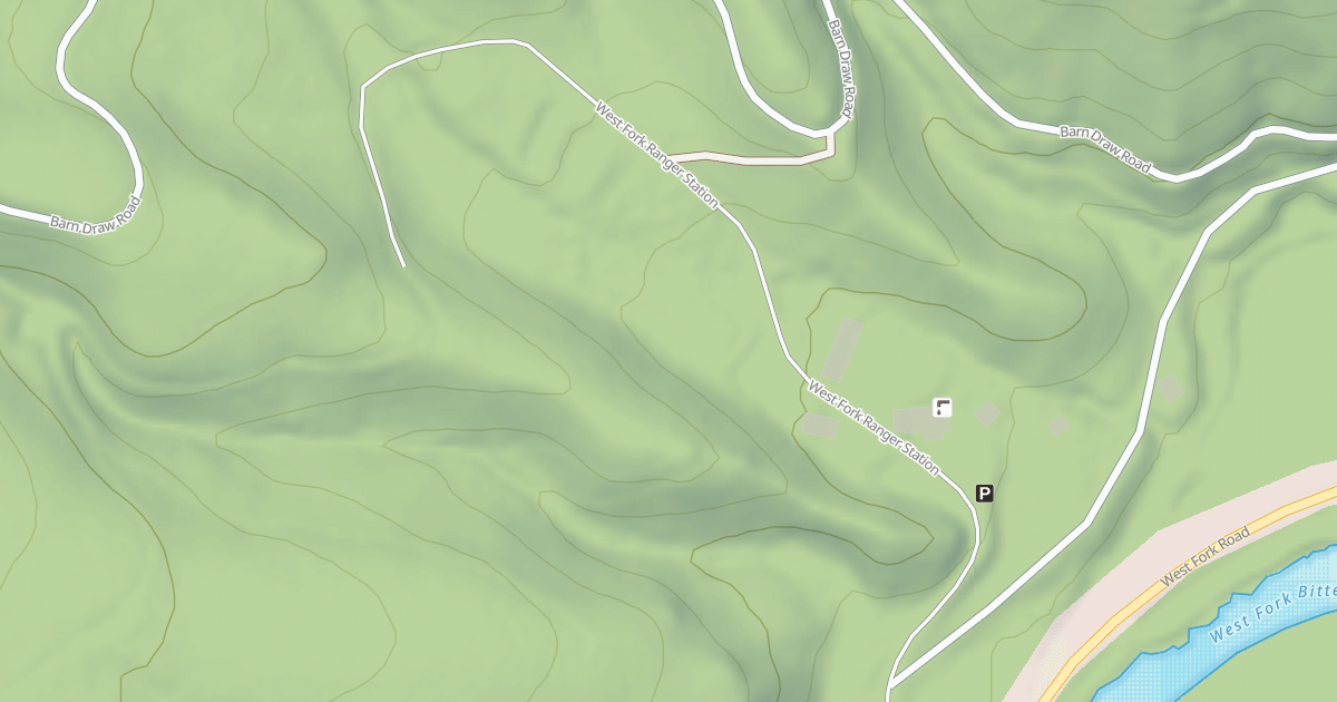 Map preview of (FDR) WEST FORK RANGER STATION